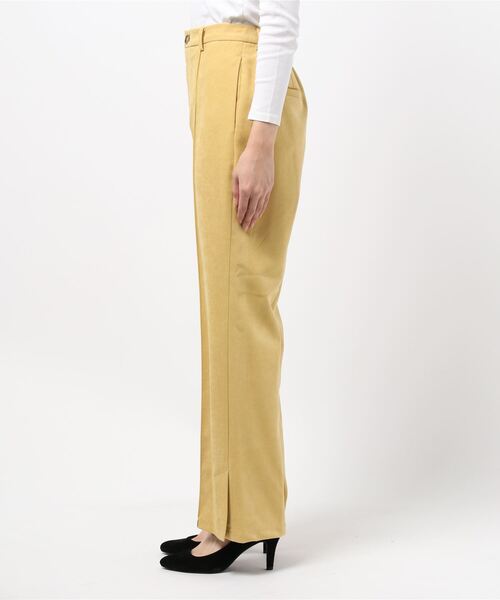 archives（アルシーヴ）の「ピンタックセミフレアパンツ（その他パンツ・レディース・イエロー/グリーン/アイボリー/ワイン・MEDIUM）」の6枚目の写真