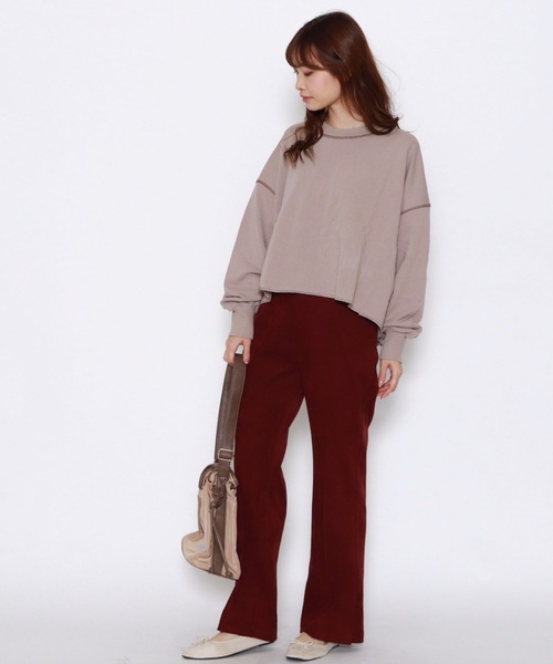 archives（アルシーヴ）の「ピンタックセミフレアパンツ（その他パンツ・レディース・イエロー/グリーン/アイボリー/ワイン・MEDIUM）」の13枚目の写真