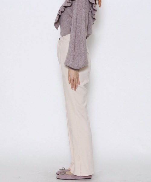 archives（アルシーヴ）の「ピンタックセミフレアパンツ（その他パンツ・レディース・イエロー/グリーン/アイボリー/ワイン・MEDIUM）」の15枚目の写真