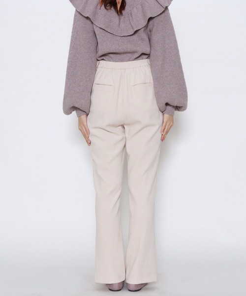 archives（アルシーヴ）の「ピンタックセミフレアパンツ（その他パンツ・レディース・イエロー/グリーン/アイボリー/ワイン・MEDIUM）」の16枚目の写真