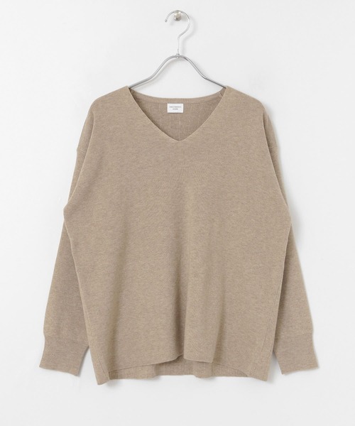 新品・美品♪ドアーズ◆DOORS◆ウール畔Vネックニット　プルオーバー　洗える 新色追加】LEVITAシアーVネックドルマンニットプルオーバー