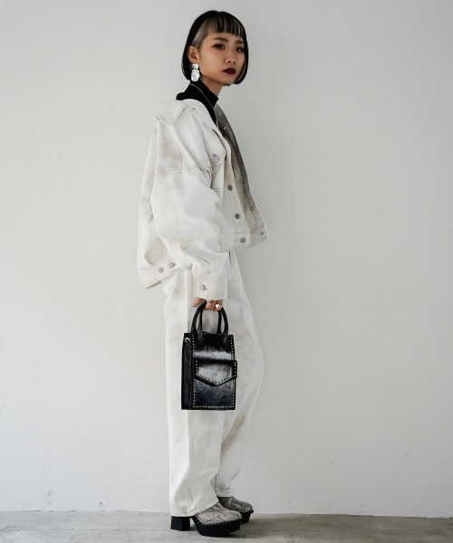 PAGEBOY アシッド デニム セットアップ PAGEBOY（ページボーイ）の「アシッドデニムストレート