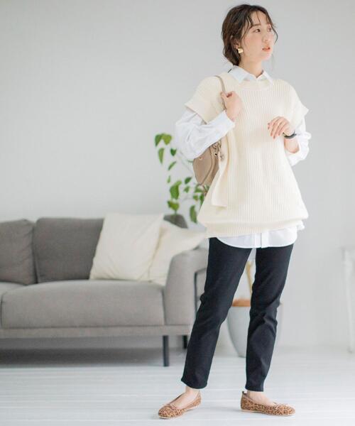 coen（コーエン）の「【WEB限定サイズ:XL】イージースリムパンツ（その他パンツ・レディース・ベージュ/グレー/ブラック/オフホワイト・X-LARGE/LARGE/SMALL/MEDIUM）」の16枚目の写真