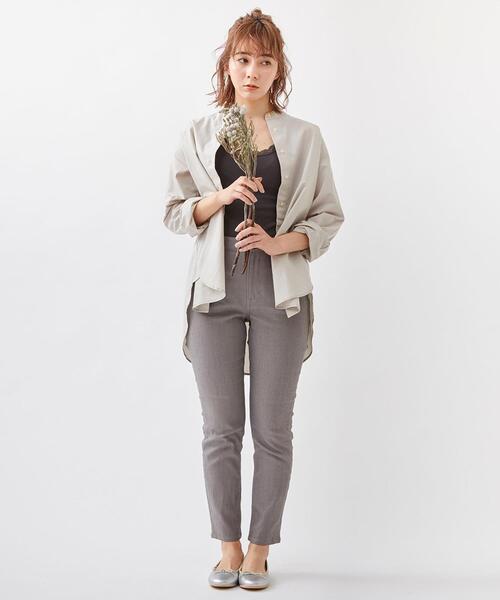 coen（コーエン）の「【WEB限定サイズ:XL】イージースリムパンツ（その他パンツ・レディース・ベージュ/グレー/ブラック/オフホワイト・X-LARGE/LARGE/SMALL/MEDIUM）」の12枚目の写真