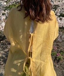 onetome | バックリボン　シースルーシャツ(シャツ/ブラウス)