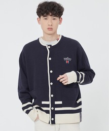 【ROMANTIC CROWN】ROUND NECK KNIT CARDIGAN / ロマンティッククラウン ラウンドネック ニット カーディガン