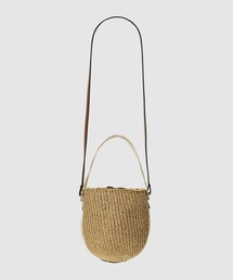 Chloe | WOODY / フェアトレードペーパー製 リボンがついたカゴバッグ SMALL BASKET(かごバッグ)