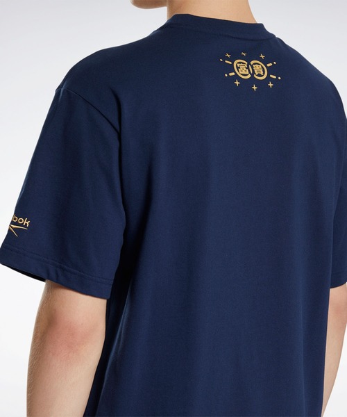 Reebok(リーボック)の「クラシックス CNY クレイン Tシャツ / Classics CNY Crane T-Shirt(Tシャツ/カットソー・メンズ・ネイビー/ホワイト・SMALL/MEDIUM/LARGE/X-LARGE/XX-LARGE)」の10枚目の写真
