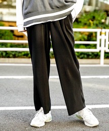【C-FORT POINT】プリーツパンツ/リブパンツ/ワイドパンツ カットオフ対応素材 自分好みの丈感に合わせてセルフカット