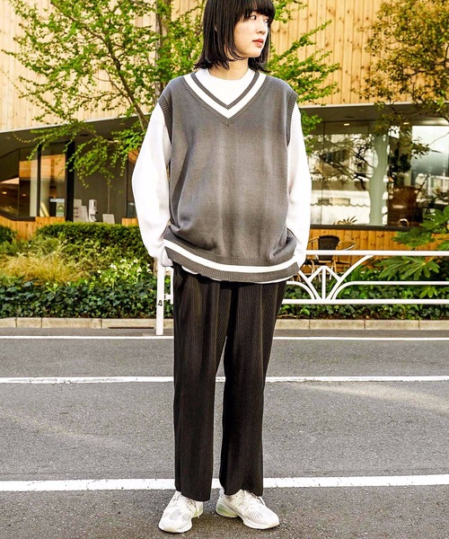 fort point(フォーポイント)の「【C-FORT POINT】プリーツパンツ/リブパンツ/ワイドパンツ カットオフ対応素材 自分好みの丈感に合わせてセルフカット(その他パンツ・レディース・ブラック/ライトブラウン/ライトグレー・MEDIUM)」の5枚目の写真