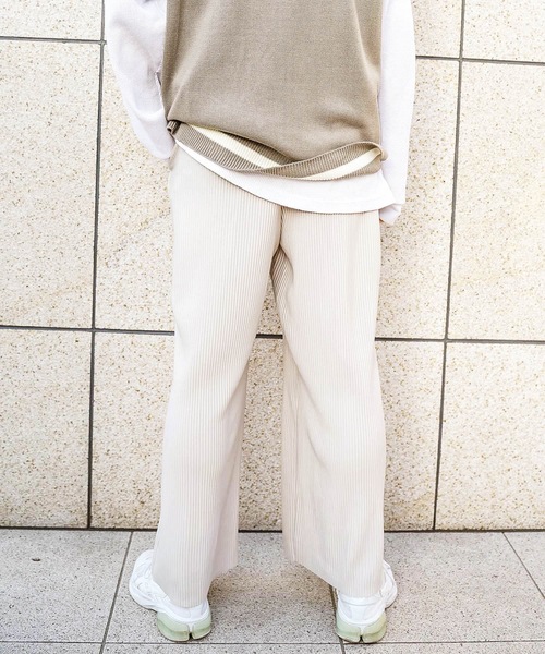 fort point(フォーポイント)の「【C-FORT POINT】プリーツパンツ/リブパンツ/ワイドパンツ カットオフ対応素材 自分好みの丈感に合わせてセルフカット(その他パンツ・レディース・ブラック/ライトブラウン/ライトグレー・MEDIUM)」の13枚目の写真
