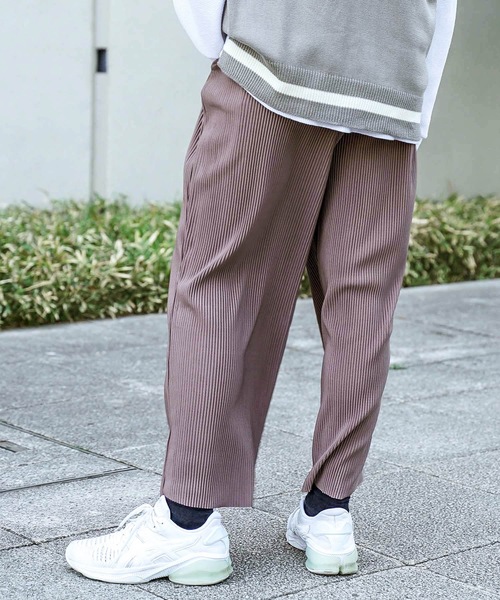 fort point(フォーポイント)の「【C-FORT POINT】プリーツパンツ/リブパンツ/ワイドパンツ カットオフ対応素材 自分好みの丈感に合わせてセルフカット(その他パンツ・レディース・ブラック/ライトブラウン/ライトグレー・MEDIUM)」の18枚目の写真