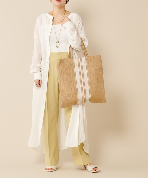 SHENERY（シーナリー）の「(MAISON BENGAL/メイゾンベンガル) ストライプトートバッグ（トートバッグ・レディース・ブラック/ピンク/ナチュラル・FREE）」の20枚目の写真