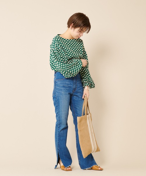 SHENERY（シーナリー）の「(MAISON BENGAL/メイゾンベンガル) ストライプトートバッグ（トートバッグ・レディース・ブラック/ピンク/ナチュラル・FREE）」の6枚目の写真