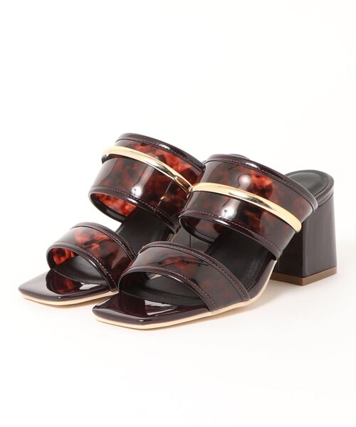 Una gardenia（ウナガルデニア）の「【Una gardenia】<2021SS>クリア素材サンダル（サンダル・レディース・ホワイト/ブラック/ブラウン・LL/S/M/L）」の3枚目の写真