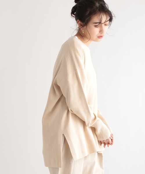 LE FOYER（ルフォワイエ）の「ソウバリVニット（ニット/セーター・レディース・グレー/オフホワイト/グリーン・38）」の22枚目の写真