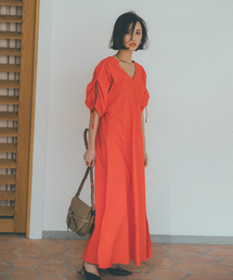 qualite | 【鳳山えりxqualite scape】ドロストスリーブワンピース(ワンピース)