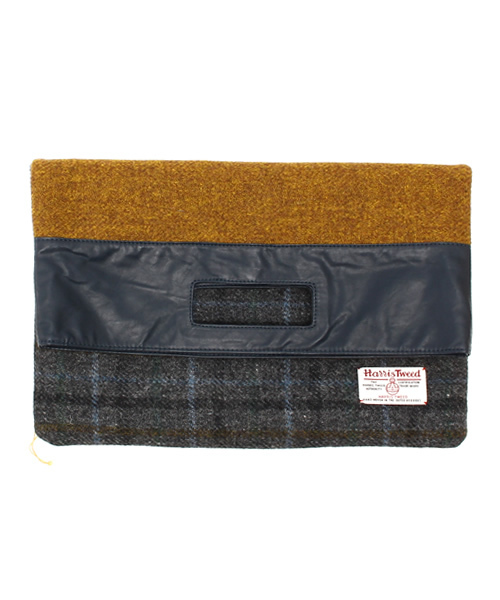 ROSE BUD(ローズバッド)の「(HARRIS TWEED × ROSE BUD)S-LR-14201 CLUTCH BAG(クラッチバッグ・レディース・グレー/チャコール・ONE SIZE)」の9枚目の写真