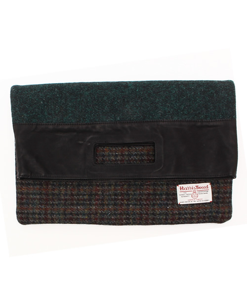 ROSE BUD(ローズバッド)の「(HARRIS TWEED × ROSE BUD)S-LR-14201 CLUTCH BAG(クラッチバッグ・レディース・グレー/チャコール・ONE SIZE)」の10枚目の写真