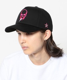 Lucien Pellat-Finet | lucien pellat-finet/ルシアン ペラフィネ/別注 Skull with 3col Lightning Tongue CAP(キャップ)