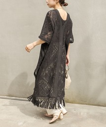 CAPRICIEUX LE'MAGE | 刺繍レースポンチョワンピース(ワンピース)