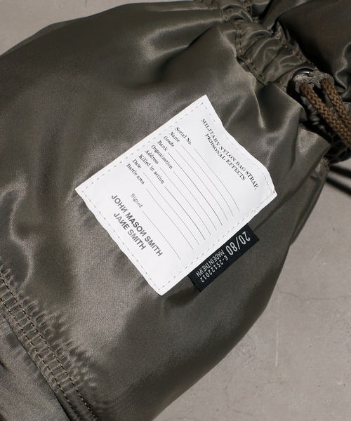 JANESMITH（ジェーンスミス）の「JANESMITH ジェーンスミス / KINCHAKU SHOULDER STRAP BAG 巾着ショルダーストラップバッグ / 21WBG-820S（トートバッグ・レディース・カーキ/ベージュ/ブラック・ONE）」の10枚目の写真