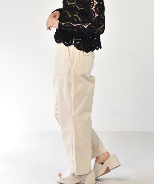 RETRO GIRL（レトロガール）の「ベーカーパンツ（その他パンツ・レディース・グリーン/オフホワイト/ライトベージュ・FREE）」の17枚目の写真