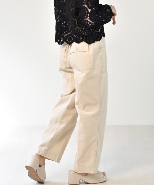 RETRO GIRL（レトロガール）の「ベーカーパンツ（その他パンツ・レディース・グリーン/オフホワイト/ライトベージュ・FREE）」の13枚目の写真