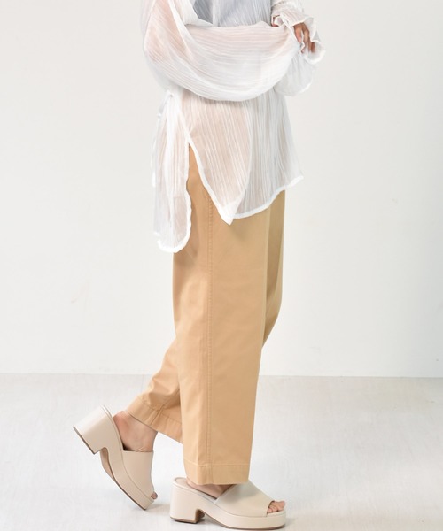 RETRO GIRL（レトロガール）の「ベーカーパンツ（その他パンツ・レディース・グリーン/オフホワイト/ライトベージュ・FREE）」の5枚目の写真