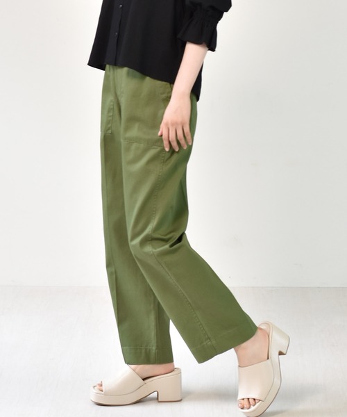 RETRO GIRL（レトロガール）の「ベーカーパンツ（その他パンツ・レディース・グリーン/オフホワイト/ライトベージュ・FREE）」の9枚目の写真