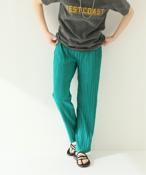 JOURNAL STANDARD relume(ジャーナルスタンダード レリューム)の「ウォッシャブルプリーツイージーパンツ(その他パンツ・レディース・グリーン/ベージュ/ホワイト・FREE)」の1枚目の写真