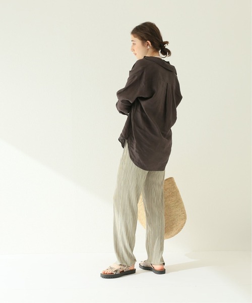 JOURNAL STANDARD relume(ジャーナルスタンダード レリューム)の「ウォッシャブルプリーツイージーパンツ(その他パンツ・レディース・グリーン/ベージュ/ホワイト・FREE)」の21枚目の写真