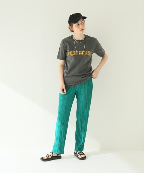 JOURNAL STANDARD relume(ジャーナルスタンダード レリューム)の「ウォッシャブルプリーツイージーパンツ(その他パンツ・レディース・グリーン/ベージュ/ホワイト・FREE)」の11枚目の写真