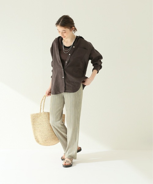 JOURNAL STANDARD relume(ジャーナルスタンダード レリューム)の「ウォッシャブルプリーツイージーパンツ(その他パンツ・レディース・グリーン/ベージュ/ホワイト・FREE)」の19枚目の写真