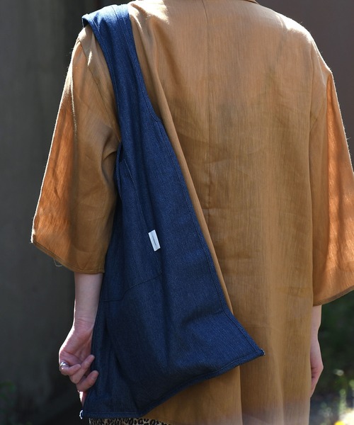 Johnbull（ジョンブル）の「フラップエコバッグ（トートバッグ・メンズ・ブラック/ベージュ/オリーブ/ワンウォッシュ/スモークピンク/グレイッシュブルー・FREE）」の19枚目の写真