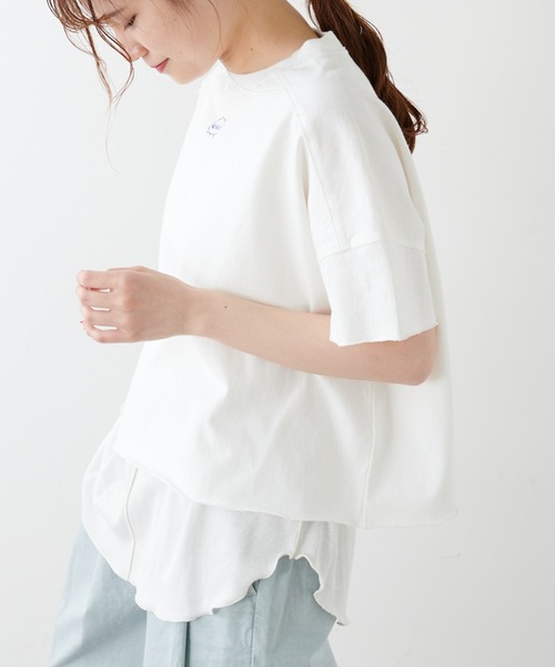 PUAL CE CIN（ピュアルセシン）の「綿麻テレコノースリーブ（タンクトップ・レディース・ホワイト/ベージュ/グレー・FREE）」の14枚目の写真