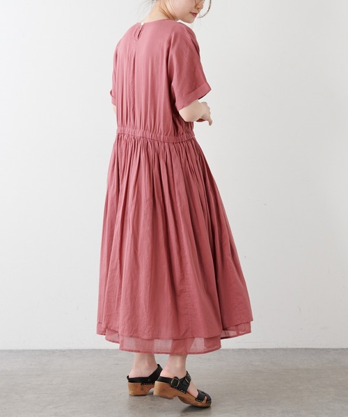 PUAL CE CIN（ピュアルセシン）の「【WEB限定】胸ポケットボイルワンピース（ワンピース・レディース・ブラック/ベージュ/ブルー/ローズ・FREE）」の14枚目の写真