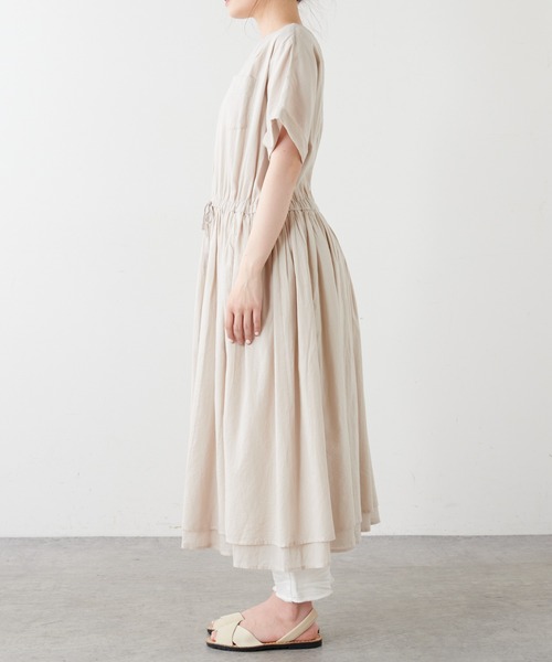 PUAL CE CIN（ピュアルセシン）の「【WEB限定】胸ポケットボイルワンピース（ワンピース・レディース・ブラック/ベージュ/ブルー/ローズ・FREE）」の7枚目の写真