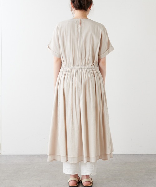 PUAL CE CIN（ピュアルセシン）の「【WEB限定】胸ポケットボイルワンピース（ワンピース・レディース・ブラック/ベージュ/ブルー/ローズ・FREE）」の16枚目の写真