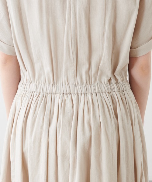 PUAL CE CIN（ピュアルセシン）の「【WEB限定】胸ポケットボイルワンピース（ワンピース・レディース・ブラック/ベージュ/ブルー/ローズ・FREE）」の8枚目の写真