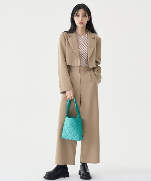 FEKETE（フェケテ）の「FEKETE CHESS CHECK TEE（Tシャツ/カットソー・レディース・グレー/ブラック/ベージュ・FREE）」の11枚目の写真