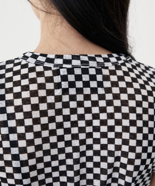 FEKETE（フェケテ）の「FEKETE CHESS CHECK TEE（Tシャツ/カットソー・レディース・グレー/ブラック/ベージュ・FREE）」の21枚目の写真