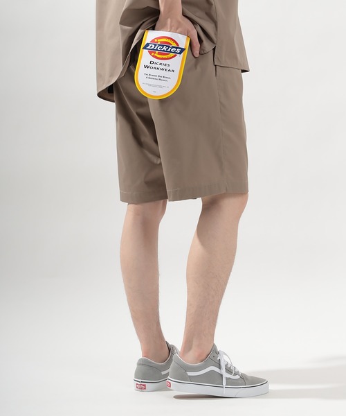 Dickies(ディッキーズ)の「【Dickies/ディッキーズ】TCツイルシェフショーツ<セットアップ可能>(その他パンツ・メンズ・ライトグレー/ブラック/ベージュ/ネイビー/サックスブルー/ピンク・M/L/XL)」の3枚目の写真