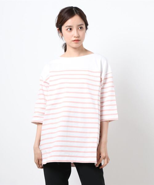 INGNI（イング）の「パネルボーダートップス（Tシャツ/カットソー・レディース・ホワイト×ネイビー/ホワイト×ブルー/ホワイト×ピンク・M）」の3枚目の写真