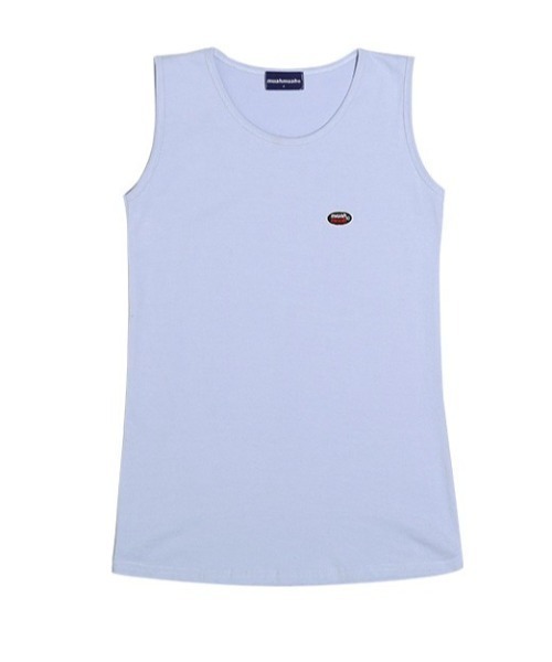muahmuah(ムーアムーア)の「『muah muah/ムーアムーア』SIGNATURE WAPPEN SLEEVELESS/ワッペン スリーブレス トレーニングタンクトップ(タンクトップ・レディース・ブラック/グレー/ライトブルー/アイボリー・FREE)」の20枚目の写真