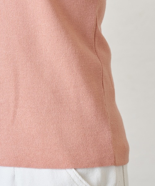 Chico（チコ）の「フリルニット2wayタンク（タンクトップ・レディース・ピンク/パープル/ブラック/ホワイト・FREE）」の17枚目の写真