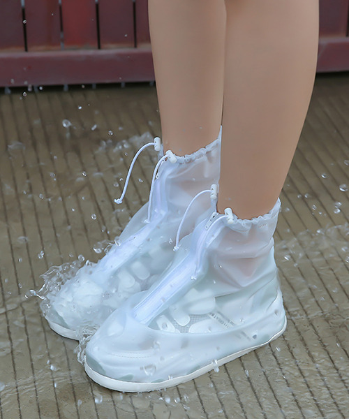 c.u.l（シーユーエル）の「【c.u.l】防水シューズカバー レインシューズ culs11（レインシューズ・レディース・ホワイト・40/38/39/41/37）」の2枚目の写真