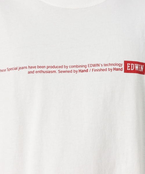 EDWIN(エドウィン)の「EDWIN エドウィン プリント半袖Tシャツ(Tシャツ/カットソー・メンズ・ホワイト・L/M/XL)」の8枚目の写真