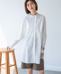 A part by | 【ソロテックス】使用/スタンドロングシャツ　 958051(シャツ/ブラウス)