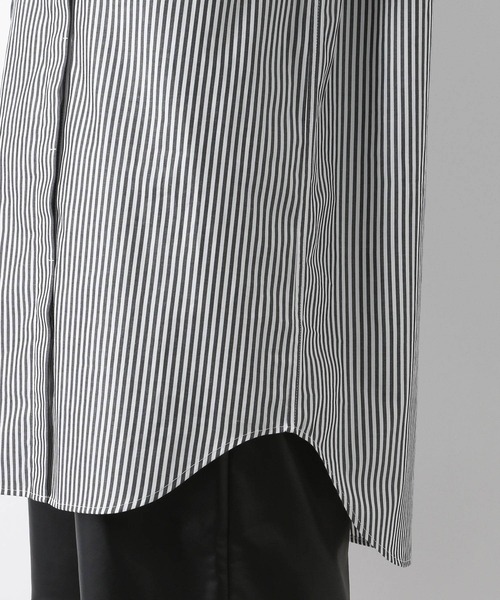 A part by（アパートバイ）の「【ソロテックス】使用/スタンドロングシャツ　 958051（シャツ/ブラウス・レディース・オフホワイト/ブルー/グレー系その他・FREE）」の12枚目の写真